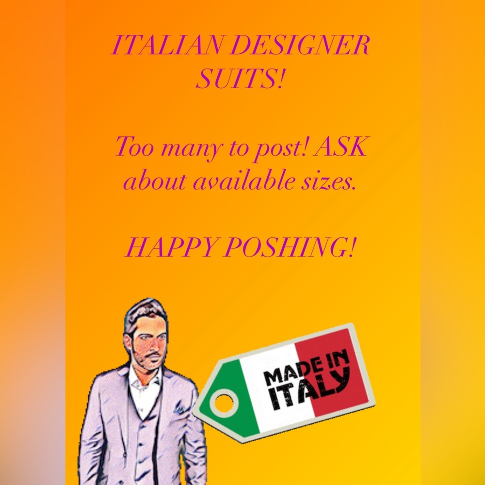 ITALIAN DESIGNER SUITS! EMPORIO ARMANI, CANALI, ZEGNA
